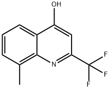 4-羟基-8-甲基-2-(三氟甲基)喹啉 结构式