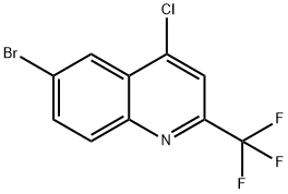 6-溴-4-氯-2-(三氟甲基)喹啉 结构式