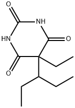 5-Ethyl-5-(1-ethylpropyl)barbituric acid 结构式