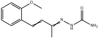 4-(o-Methoxyphenyl)-3-buten-2-one semicarbazone 结构式