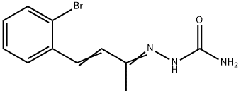 4-(o-Bromophenyl)-3-buten-2-one semicarbazone 结构式