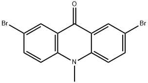 2,7-Dibromo-10-methylacridin-9(10H)-one 结构式