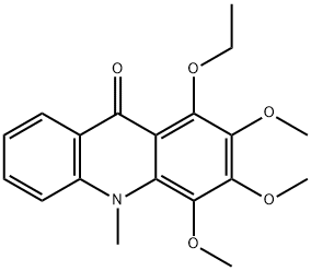1-Ethoxy-2,3,4-trimethoxy-10-methylacridin-9(10H)-one 结构式