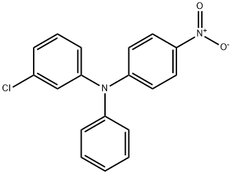 N-(3-Chlorophenyl)-N-(4-nitrophenyl)aniline 结构式