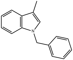 1-BENZYL-3-METHYL-1H-INDOLE 结构式