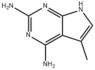 5-甲基-7H-吡咯并[2,3-D]嘧啶-2,4-二胺 结构式