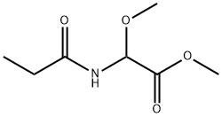 Acetic  acid,  methoxy[(1-oxopropyl)amino]-,  methyl  ester  (9CI) 结构式