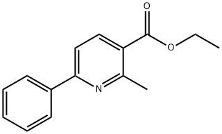 2-甲基-6-苯基吡啶-3-甲酸乙酯 结构式