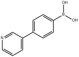 4-(3-吡啶基)苯硼酸 结构式