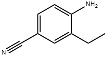 4-氨基-3-乙基苯甲腈 结构式