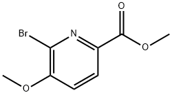 6-溴-5-甲氧基吡啶甲酸甲酯 结构式