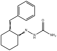 (1E,2E)-2-Benzylidenecyclohexanone semicarbazone 结构式