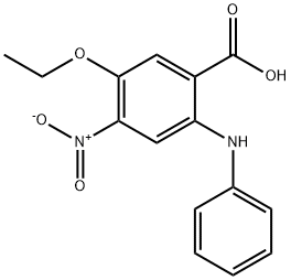 5-Nitro-4-ethoxy-diphenylamine-2-carboxylic acid 结构式