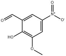 2-羟基-3-甲氧基-5-硝基苯甲醛 结构式