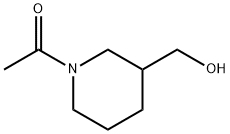 1-(3-羟甲基-哌啶-1-基)-乙酮 结构式