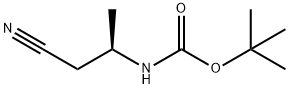 2-甲基-2-丙基[(2R)-1-氰基-2-丙基]氨基甲酸酯 结构式