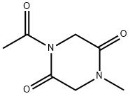 2,5-Piperazinedione, 1-acetyl-4-methyl- (9CI) 结构式