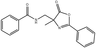 Benzamide,  N-[(4,5-dihydro-4-methyl-5-oxo-2-phenyl-4-oxazolyl)methyl]- 结构式