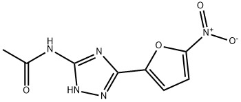 N-[5-(5-Nitro-2-furanyl)-1H-1,2,4-triazol-3-yl]acetamide 结构式