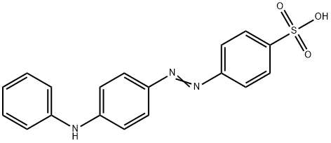 4-[[4-(anilino)phenyl]azo]benzenesulphonic acid  结构式