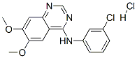 N-(3-氯苯基)-6,7-二甲氧基-4-喹唑啉胺盐酸盐 结构式