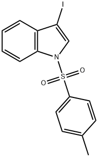 3-碘-1-甲苯磺酰基-1H-吲哚 结构式