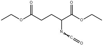 2-异氰酸酯戊二酸二乙酯 结构式