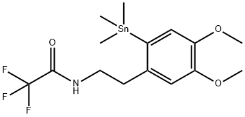 ACETAMIDE, N-[2-[4,5-DIMETHOXY-2-(TRIMETHYLSTANNYL)PHENYL]ETHYL]-2,2,2-TRIFLUORO- 结构式