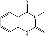 2-MERCAPTO-3-METHYL-3H-QUINAZOLIN-4-ONE 结构式