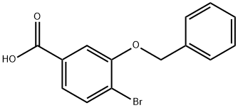 3-苄氧基-4-溴苯甲酸 结构式
