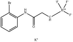 (3-((2-溴苯基)氨基)-3-羰基丙基)三氟硼酸钾 结构式