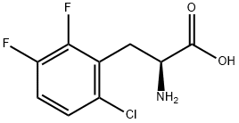 2-氨基-3-(6-氯-2,3-二氟苯基)丙酸 结构式