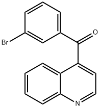 4-(3-Bromobenzoyl)quinoline 结构式