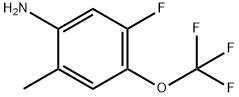 5-Fluoro-2-methyl-4-(trifluoromethoxy)aniline 结构式
