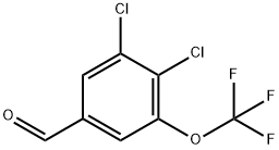 3,4-Dichloro-5-(trifluoromethoxy)benzaldehyde 结构式