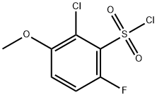 2-Chloro-6-fluoro-3-methoxybenzenesulfonylchloride 结构式