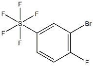 3-Bromo-4-fluorophenylsulphurpentafluoride 结构式