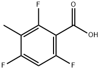 2,4,6-Trifluoro-3-methylbenzoic acid 结构式