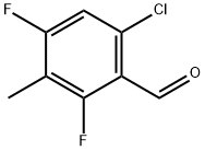 6-Chloro-2,4-difluoro-3-methylbenzaldehyde 结构式