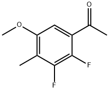 2',3'-Difluoro-5'-methoxy-4'-methylacetophenone 结构式