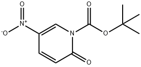 5-硝基-2-氧代吡啶-1(2H)-羧酸叔丁酯 结构式