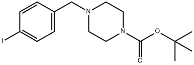TERT-BUTYL 4-(4-IODOBENZYL)PIPERAZINE-1-CARBOXYLATE 结构式