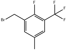 2-Fluoro-5-methyl-3-(trifluoromethyl)benzyl bromide 结构式