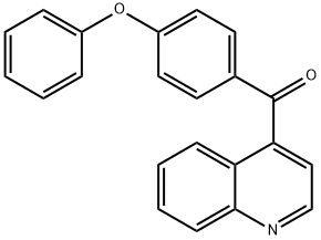 4-(4-Phenoxybenzoyl)quinoline 结构式