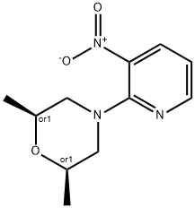 (2R,6S)-2,6-Dimethyl-4-(3-nitropyridin-2-yl)morpholine 结构式