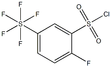 2-Fluoro-5-(pentafluorosulfur)-benzenesulfonyl chloride 结构式