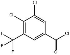 3,4-Dichloro-5-(trifluoromethyl)benzoyl chloride 结构式