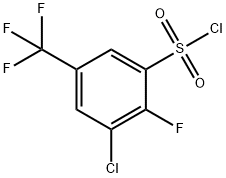 3-Chloro-2-fluoro-5-(trifluoromethyl)benzenesulfonylchloride 结构式