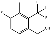 4-Fluoro-3-methyl-2-(trifluoromethyl)benzyl alcohol 结构式