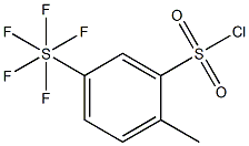 2-Methyl-5-(pentafluorosulfur)benzenesulfonylchloride 结构式